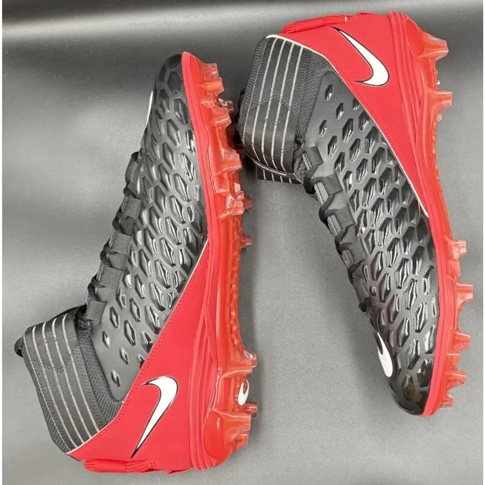 Men's Nike Force Savage Pro 2 Black White Red BV3969014 Football Cleats Size 16